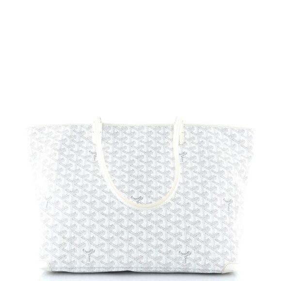 Goyard Artois Tote Coated Canvas MM White - Picture 3 of 6